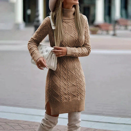Zylia - Elegantes Winter-Strickkleid