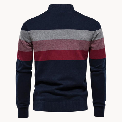 Rook - Herrenpullover mit Reißverschluss am Kragen
