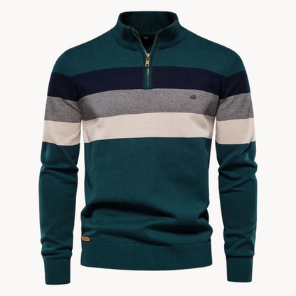 Rook - Herrenpullover mit Reißverschluss am Kragen