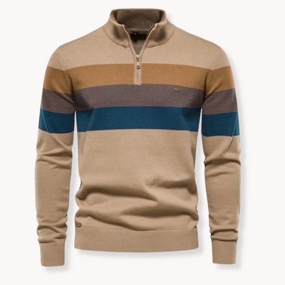 Rook - Herrenpullover mit Reißverschluss am Kragen