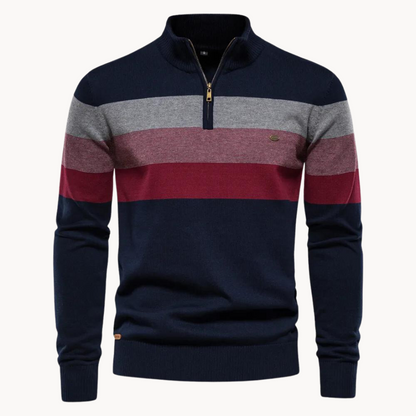 Rook - Herrenpullover mit Reißverschluss am Kragen