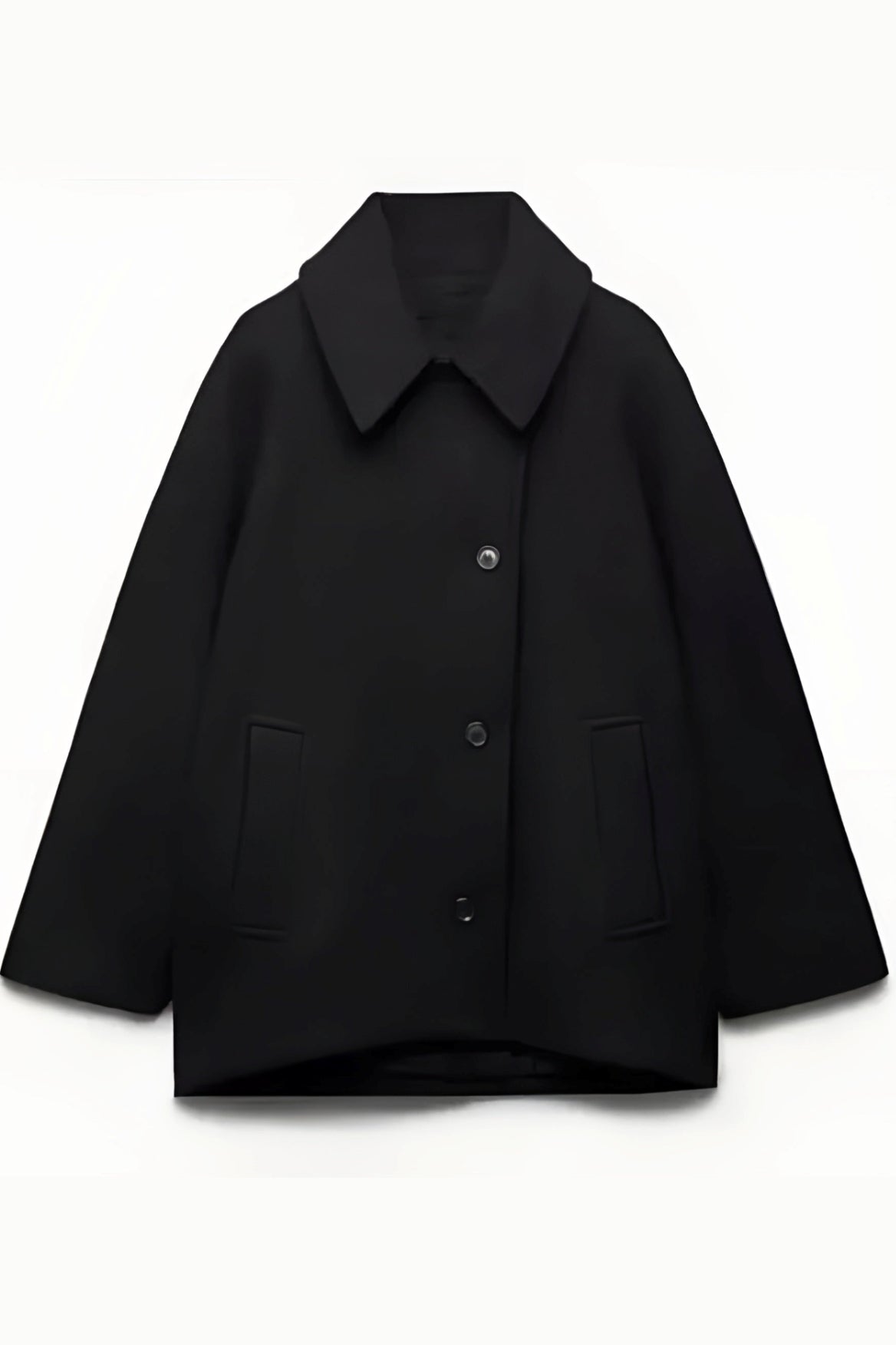 Elena – Manteau en laine oversize à double boutonnage