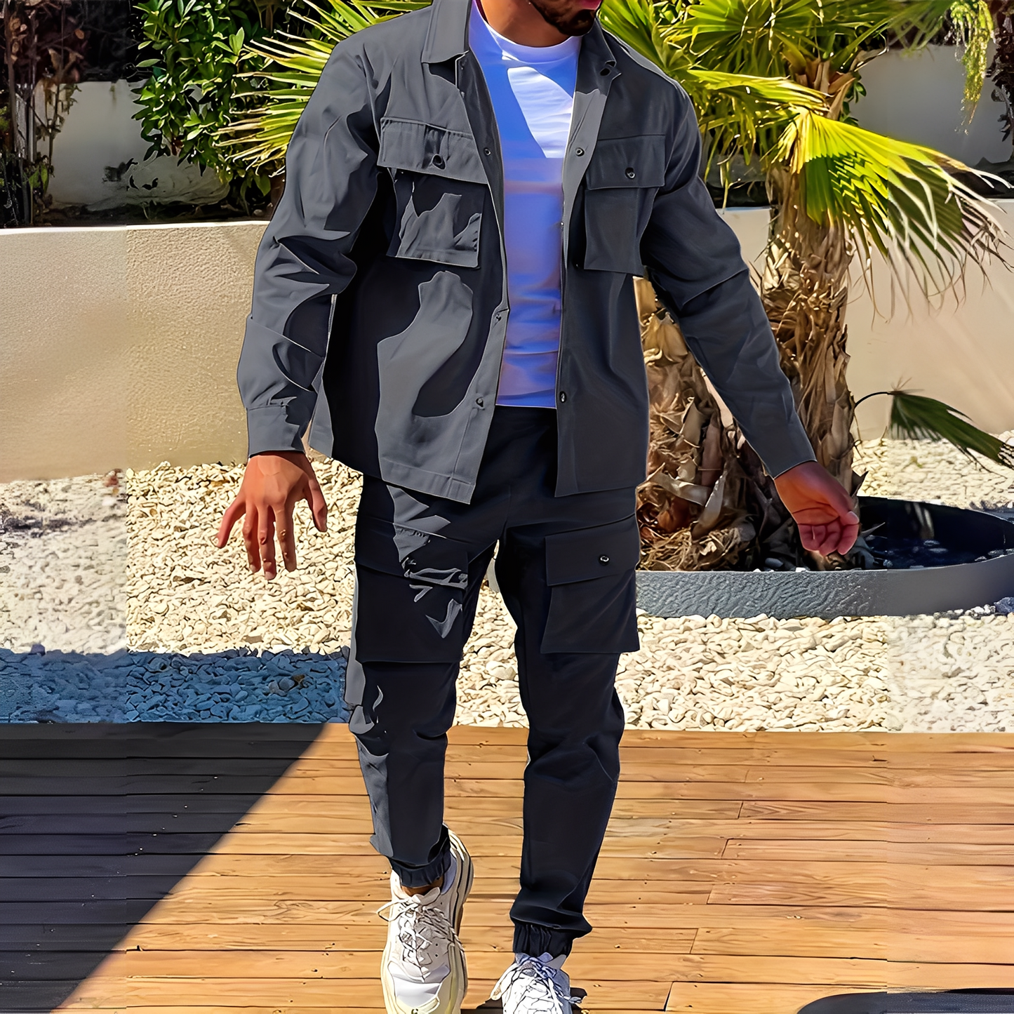 Neville - Stylowy zestaw cargo dla mężczyzn