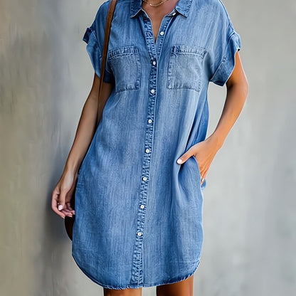 Daphné – Robe en jean stylée