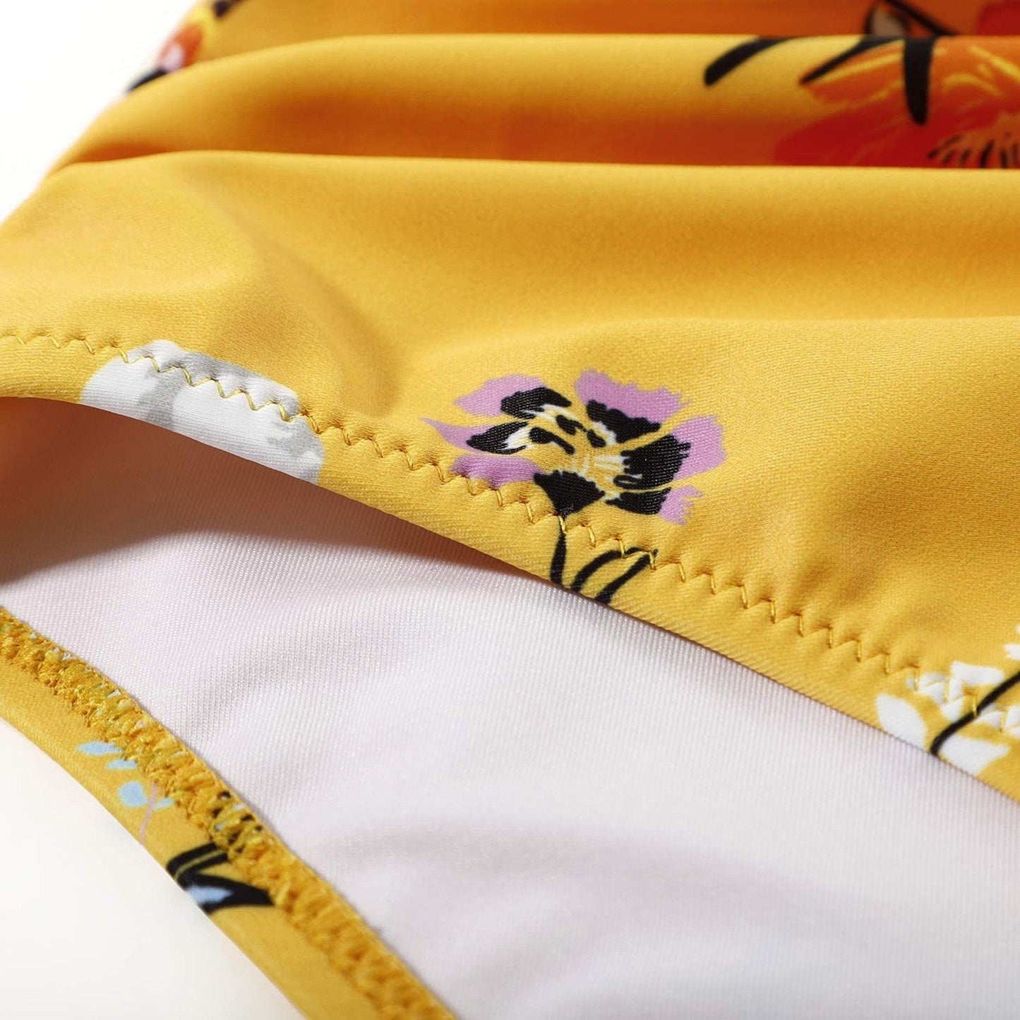Kelda - Damen-Bikini mit hohem Bund und Blumen