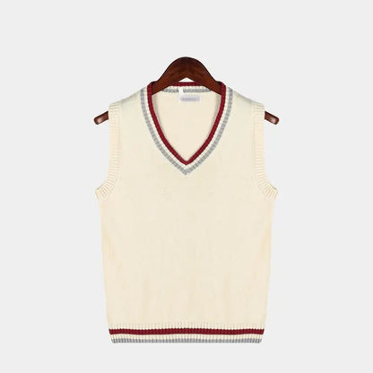 Édouard – Pull sans manches en vieux argent