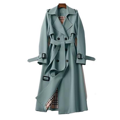 Élodie - Elegantní zimní kabát pro dámy s páskem