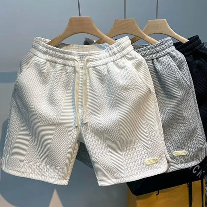 Carl – Herren Shorts mit Fischgrätenmuster