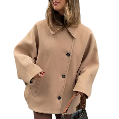 Jessy – Veste beige pour femme de mi-saison
