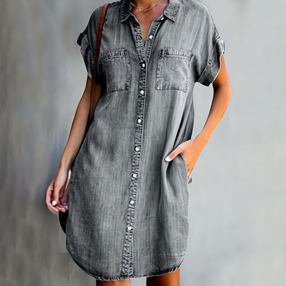 Daphné – Robe en jean stylée