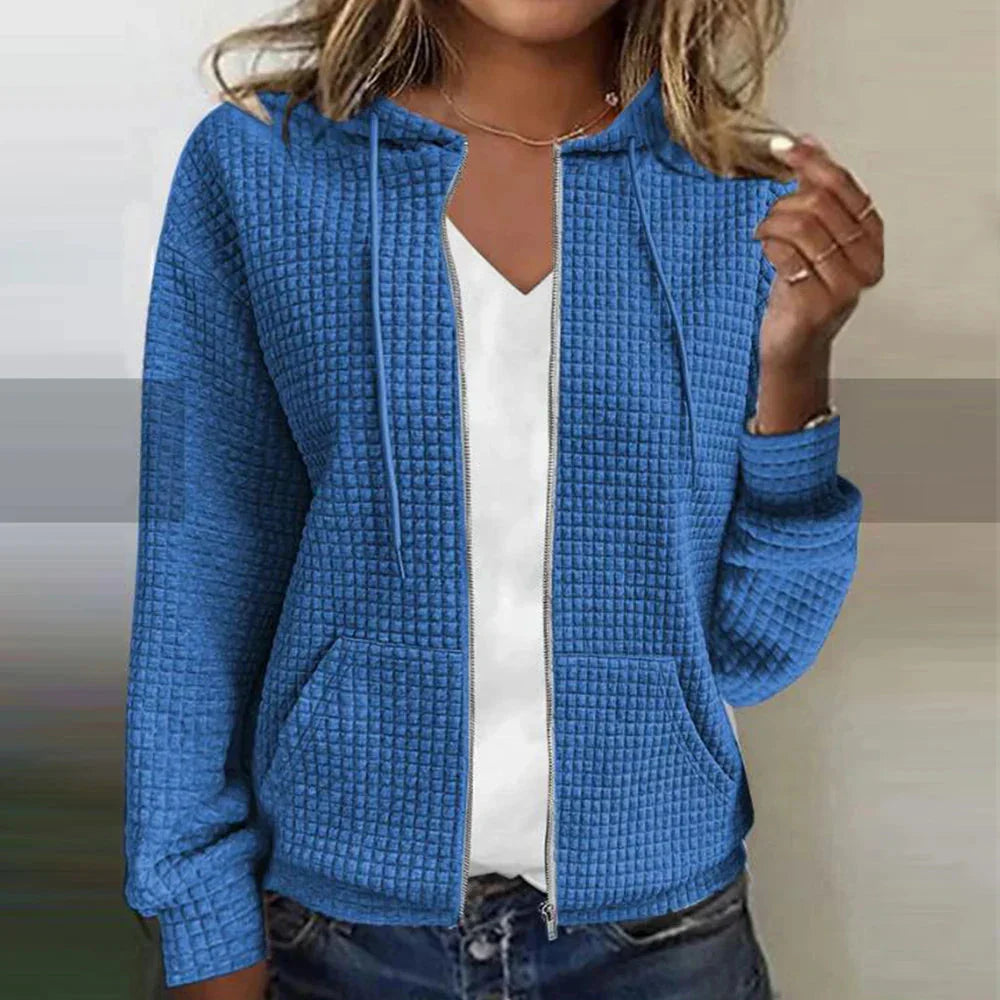 Kristel – cardigan en maille gaufrée