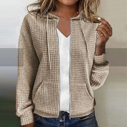 Kristel – cardigan en maille gaufrée
