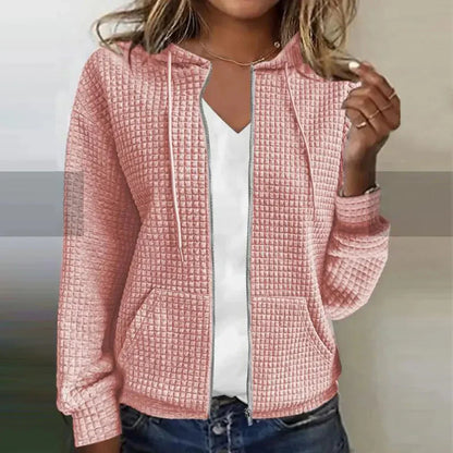 Kristel – cardigan en maille gaufrée
