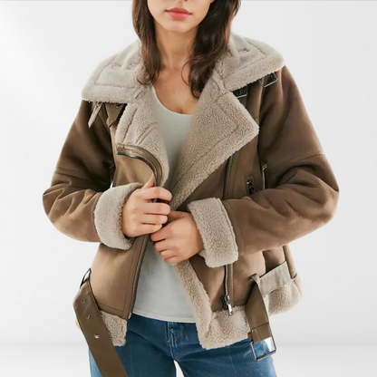 Madeleine – damska kurtka bomber Sherpa