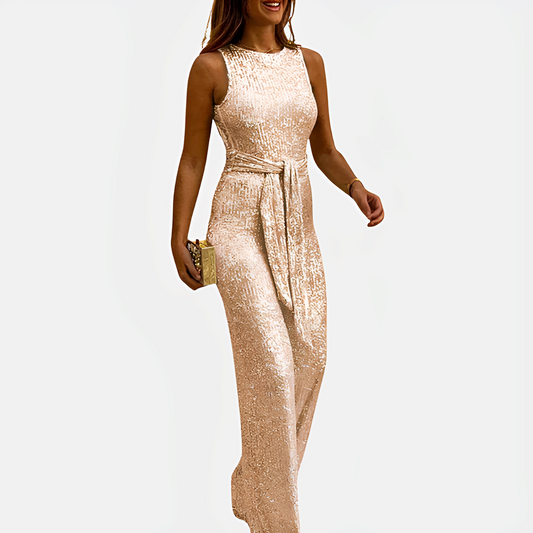 Davida - Sommerlicher Overall mit Glitzerpunkten für Damen