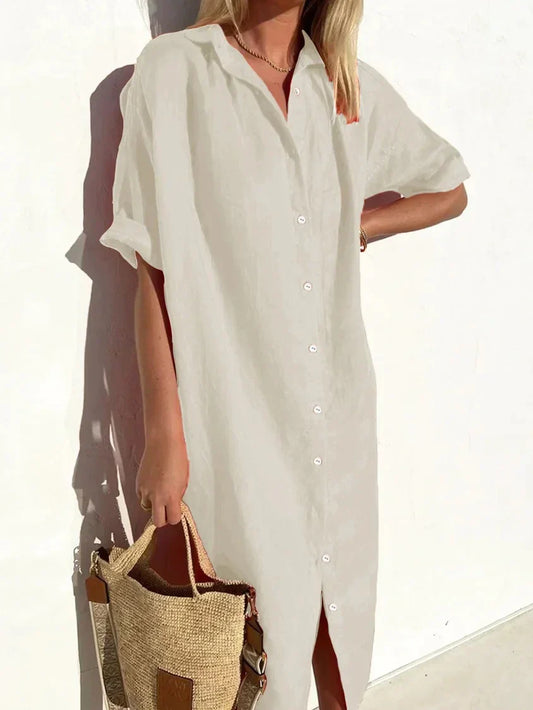 Ellery - Locker geschnittenes Leinenkleid mit elegantem Look