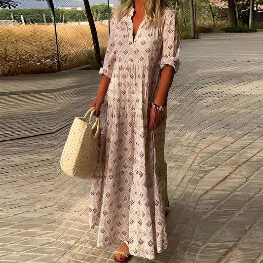 Octavia - Boho-Kleid im Vintage-Stil für Damen