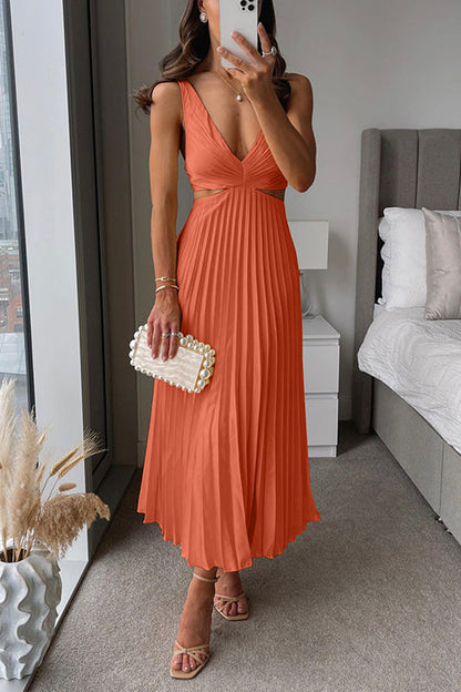 Myrcella - Damen Maxikleid mit Falten, Bequem & Modern