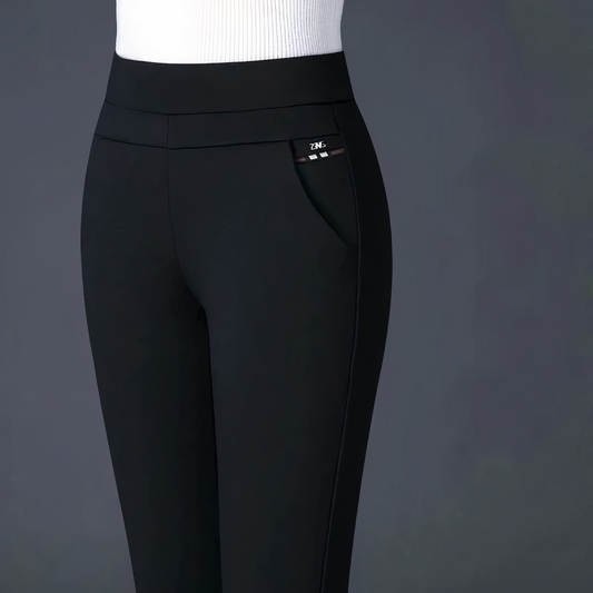 Wenda - Damenhose mit hohem Taillenbund und elastischem Bund