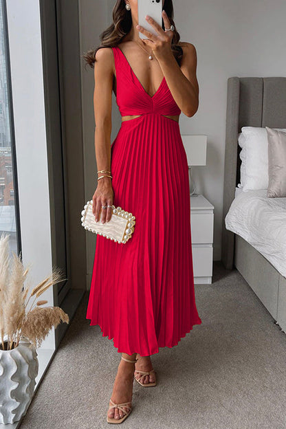 Myrcella - Damen Maxikleid mit Falten, Bequem & Modern