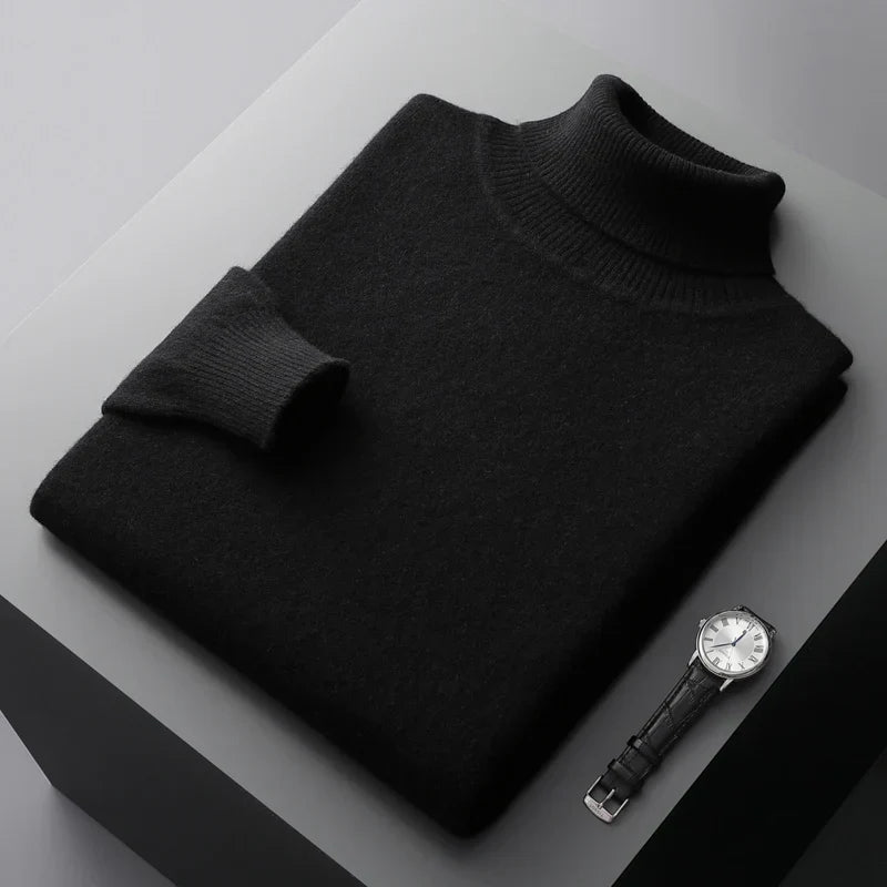 Adam - Traditioneller Merino-Rollkragenpullover