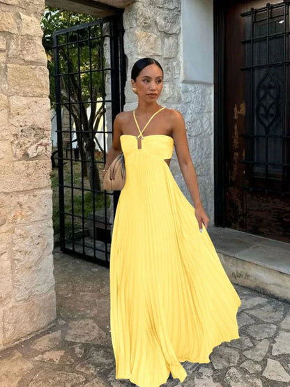 Ayelet - Maxikleid mit Falten, Vielseitig & Schick