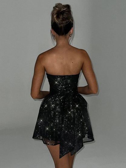 Kyoshi - Funkelndes Mini-Kleid mit Pailletten