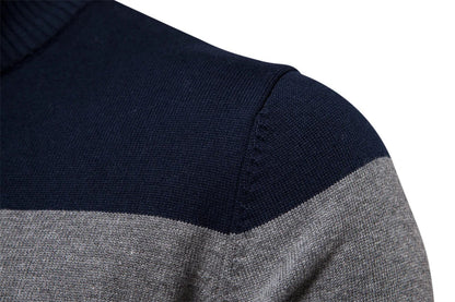 Rook - Herrenpullover mit Reißverschluss am Kragen
