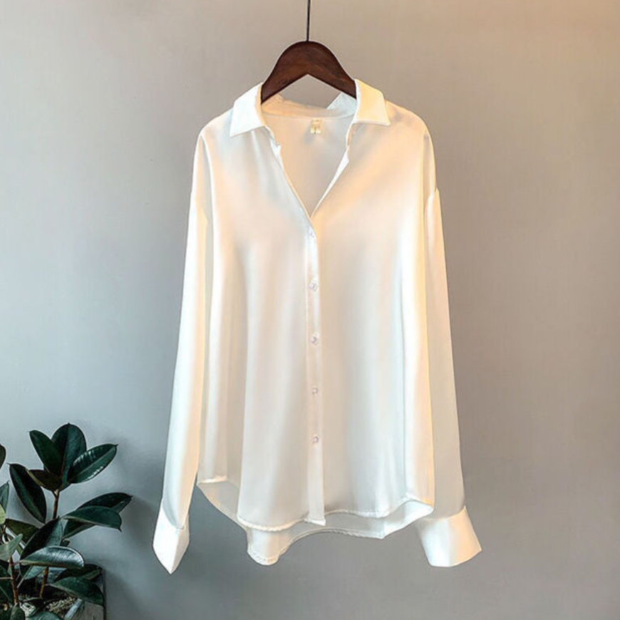 Valgerda - Schickes Damenhemd aus Satin