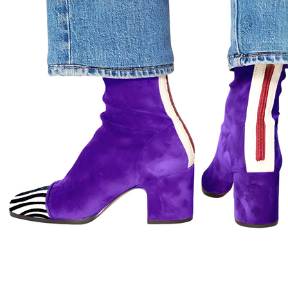 Juliana - Elegantní dámské kotníkové boty s blokovým podpatkem