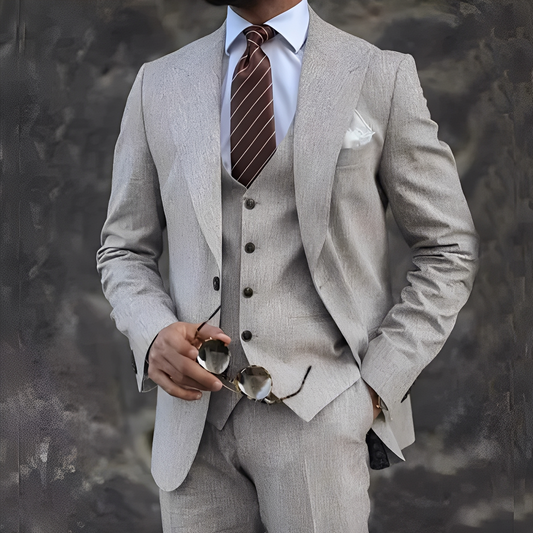 Cordell - Elegant geschnittener, formeller Herren-Dreiteiler