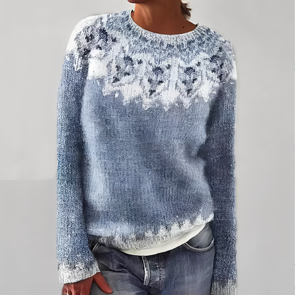 Heather - Pull classique pour femme avec motif