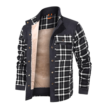 Harmon - Elegancka kraciasta marynarka męska