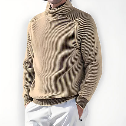 Jarrett - Men's cashmere sweater with high collar
