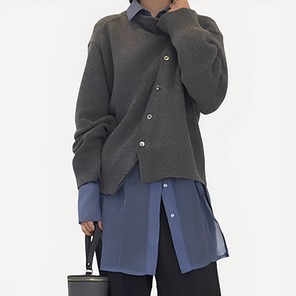 Susanne - stylowy i wygodny sweter narzutka z dzianiny