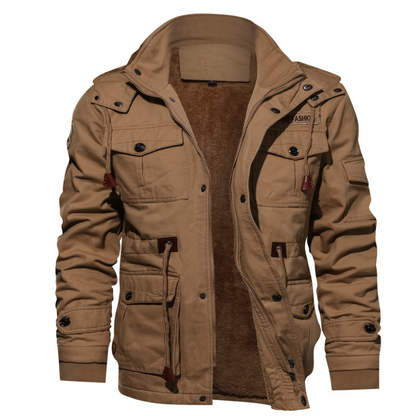 Anthony - Elegancka, ciepła kurtka z aksamitu dla mężczyzn