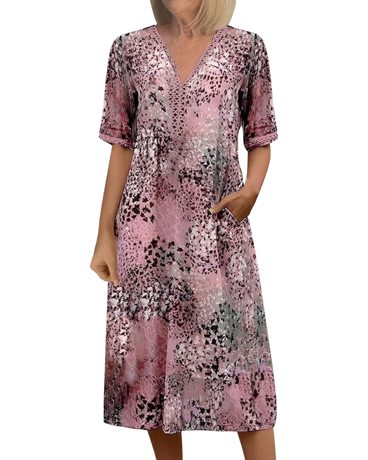 Alfie - Weit geschnittenes Midi-Kleid für Damen