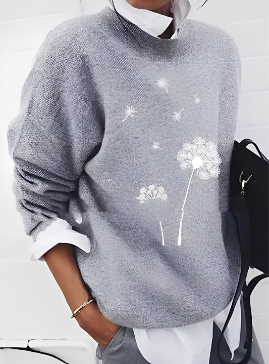 Milly - Stilvoller, locker geschnittener Damenpullover mit Muster