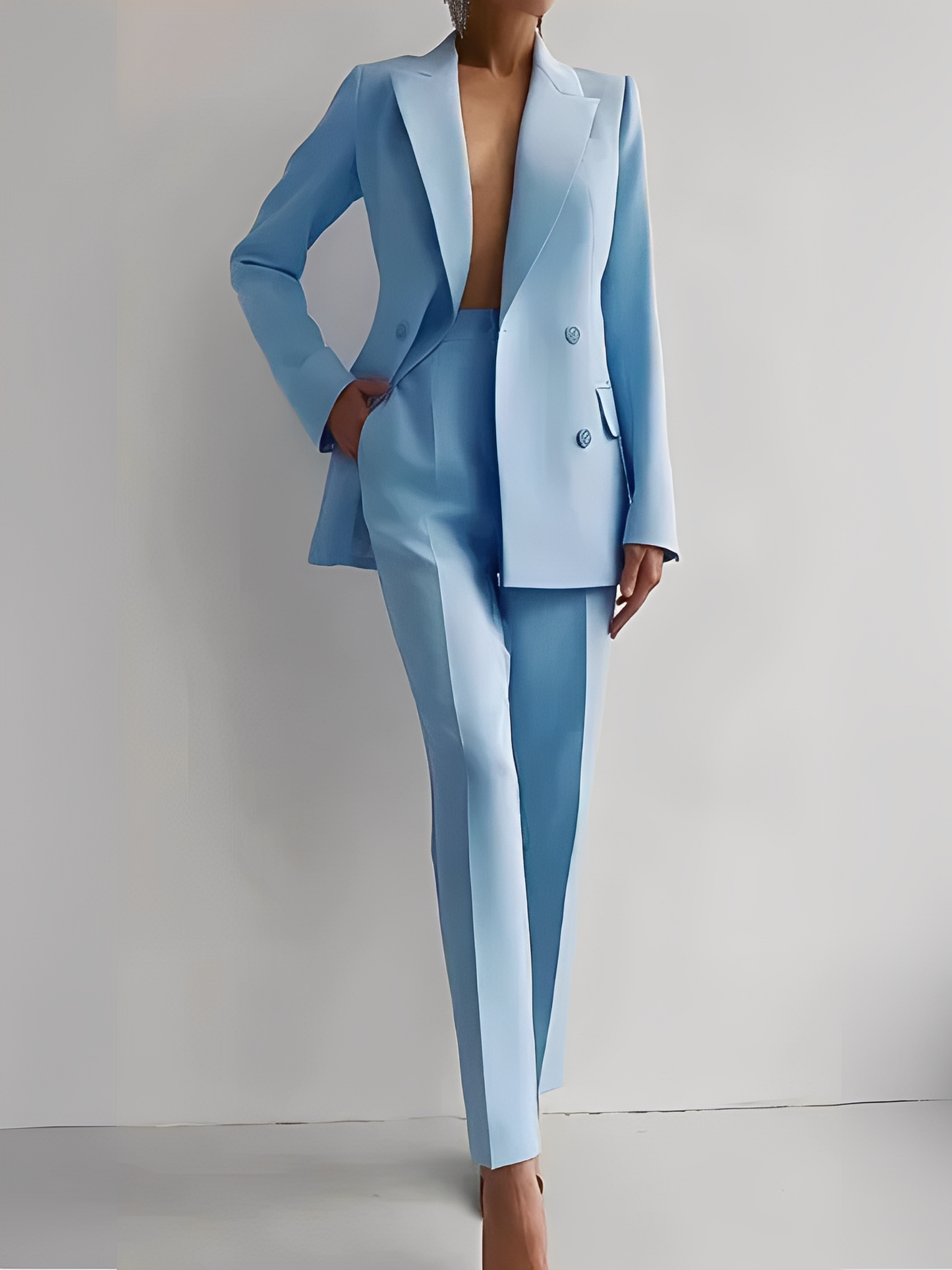 Nydia - Modisches Slim-Fit-Set mit Blazer und Hose für Damen