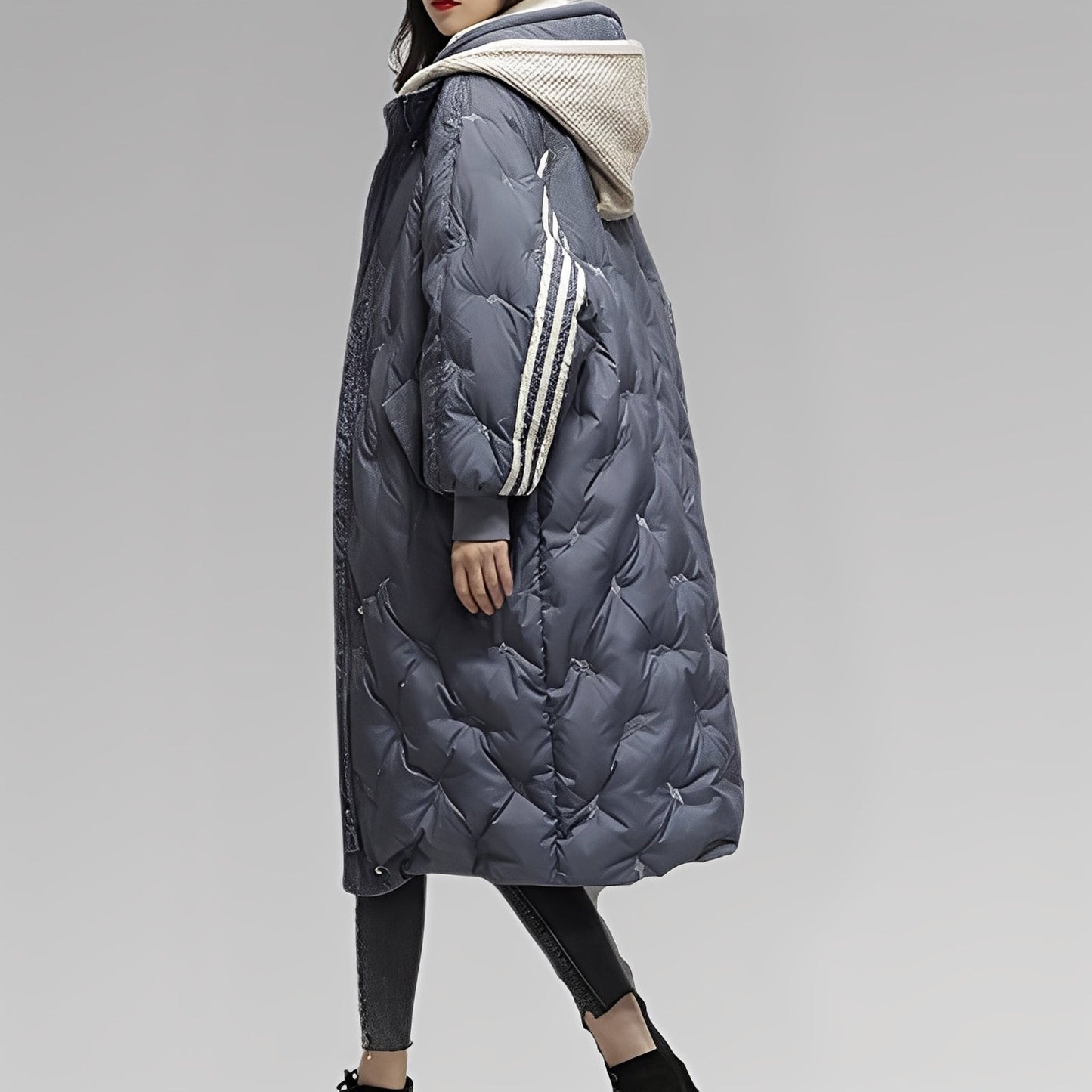 Tiril – damski długi płaszcz puchowy