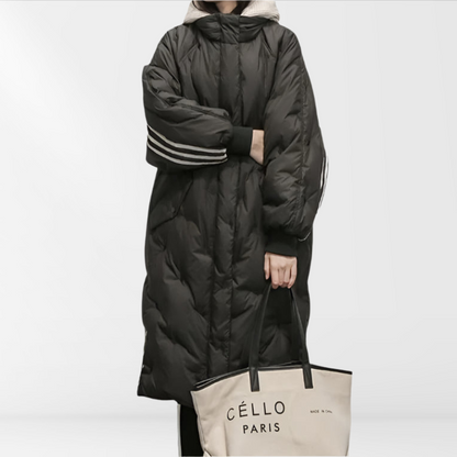 Tiril – damski długi płaszcz puchowy