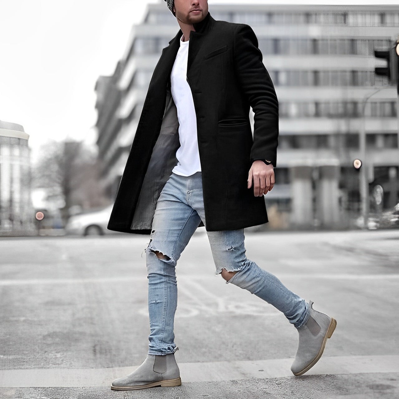 Hardy – Long Coat in Modern Design