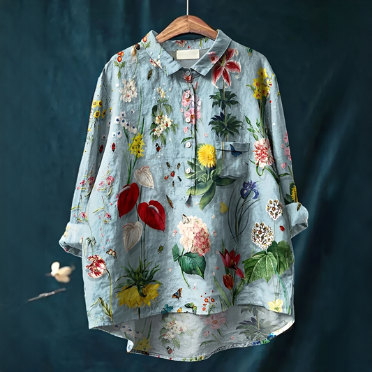 Nathasia - Modische Retro-Bluse für Damen