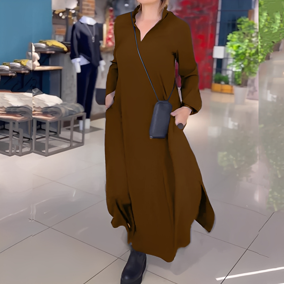 Hélène - lehké dámské šaty s bočním rozparkem