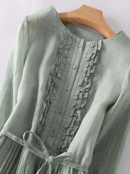 Odarike - Leichtes Naturfaser-Kleid Damen