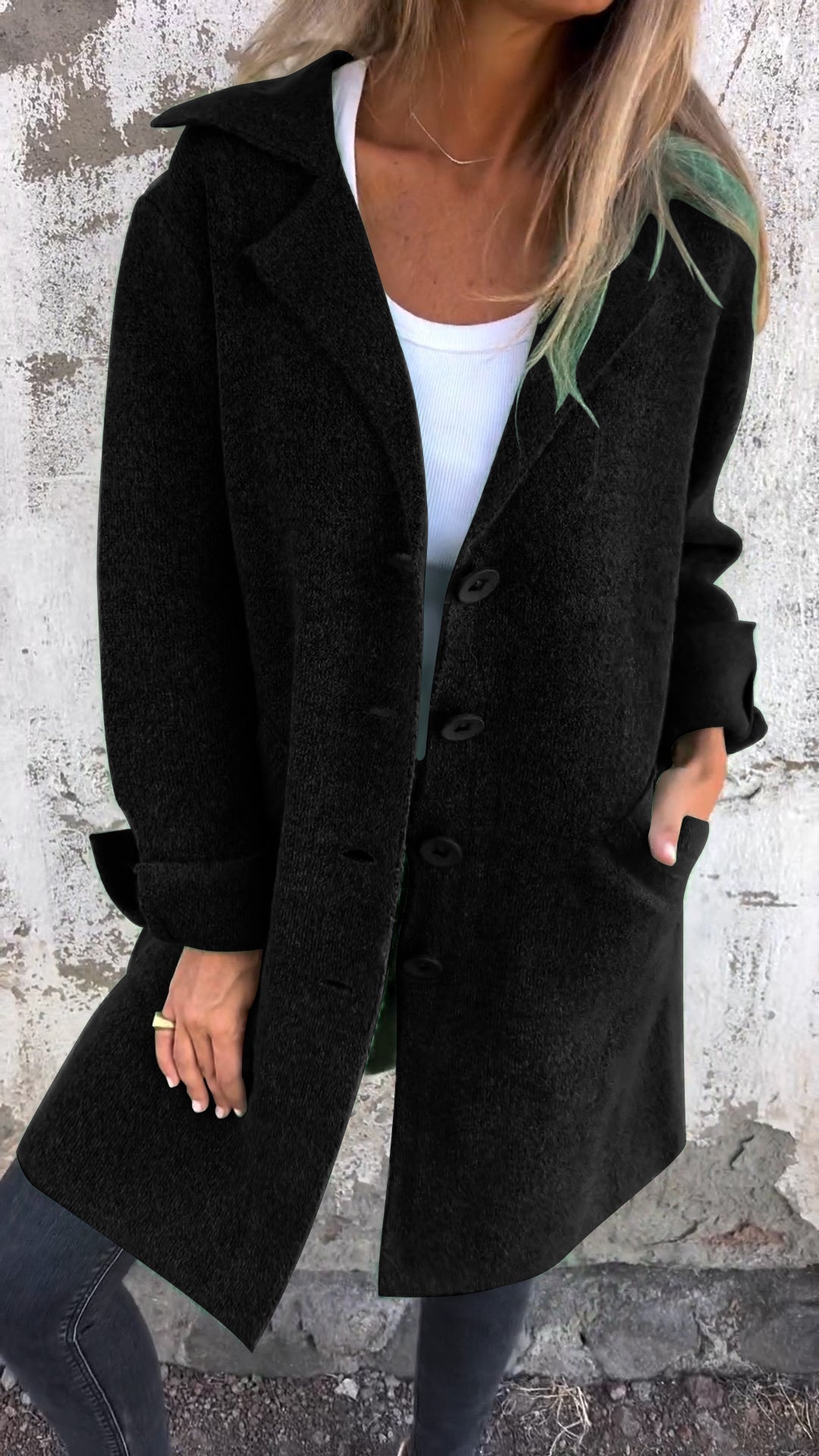 Diletta – Long knitted coat