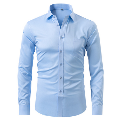 Lars – chemise à manches longues ajustée homme