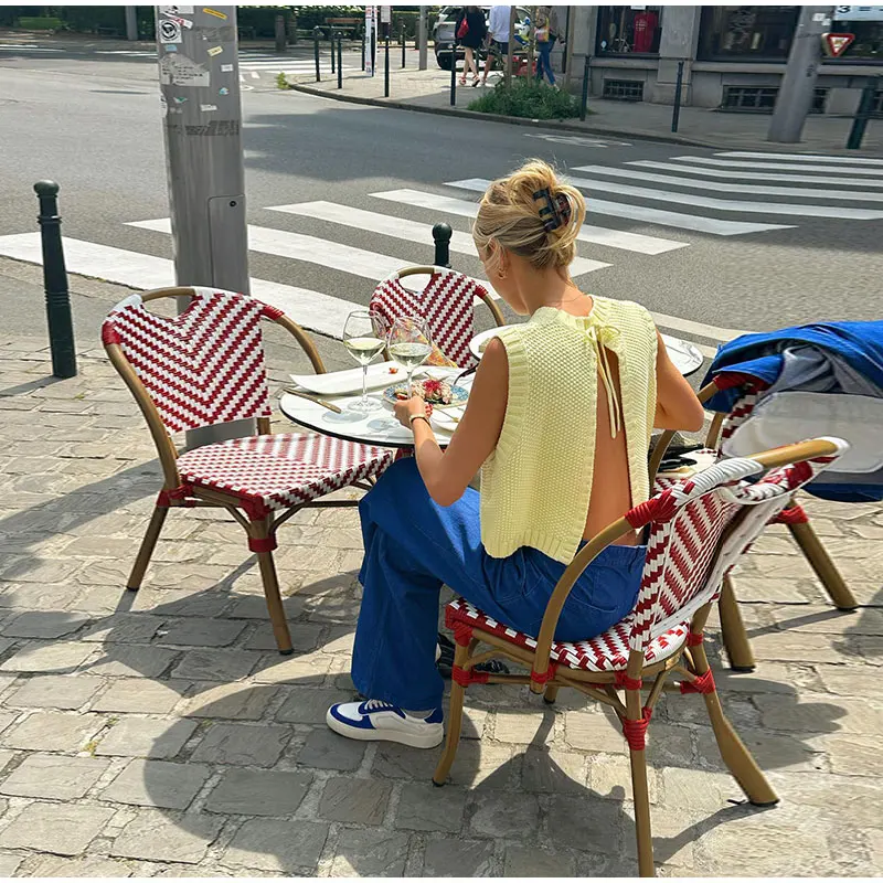 Irene – top en maille dos ouvert