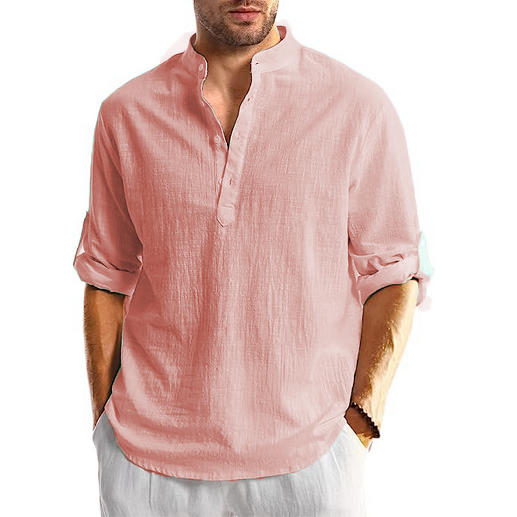 Bryson - Herren-Leinenhemd mit langen Ärmeln, leicht