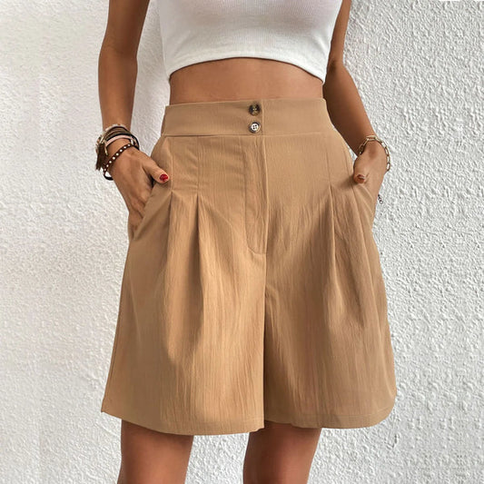 Brenna - Trendige Damenshorts mit hohem Bund